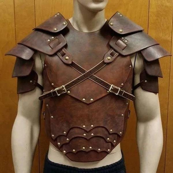 A pair of shoulder and chest